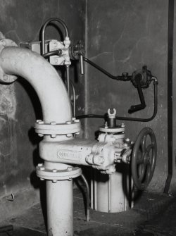 Detail of water turbine feed pipe.