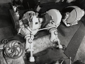 Interior.
Detail of twin turbo impulse turbines.