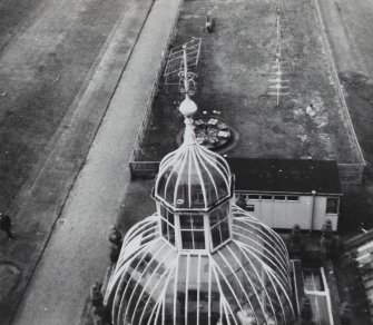 View of conservatory from house.