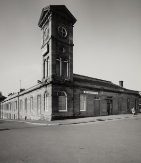 View from SE of new station buildings and tower.