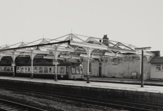 View from N of old station at platform level.
