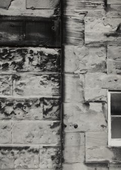 Detail of stonework at old station.