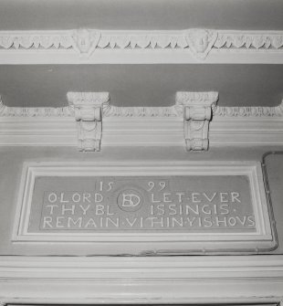 Interior.
Detail of plaque in entrance hall.