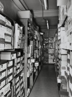 Interior.
View of stock room.