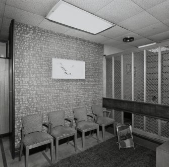 Interior.
View of men's fitting room.