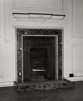 Interior.
Detail of fireplace in second floor bedroom.