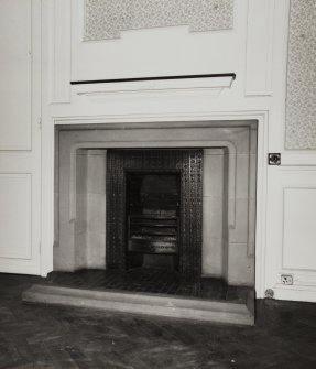 Interior.
Detail of fireplace in South bedroom.