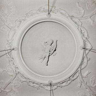 Interior.
Detail of ceiling plasterwork to South bedroom.