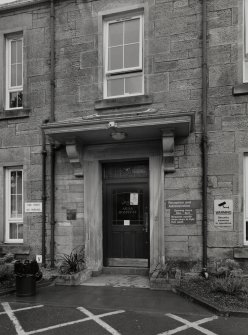 Main Block. View from N of Entrance doorway