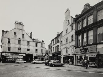 General view of no. 51 High Street and nos. 2 - 6 Hope Street from NW.