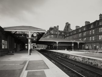 View along platform from NNE.