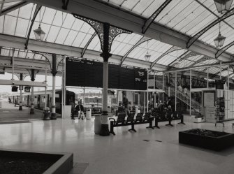 View of main concourse from SW