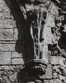 Detail of corbel and stonework.