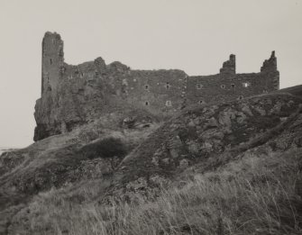 Dunure Castle. View from South.
