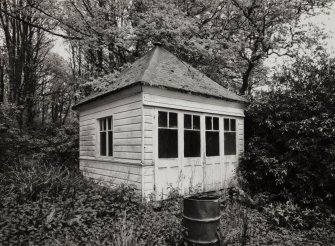 View of revolving summerhouse.