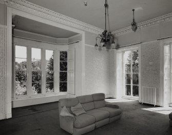 Ground floor, drawing room, view from West