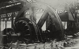 Interior.
View of Pilger Mill Motor and flywheel.