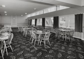 Basement, general view of dining room, Bellshill Maternity Hospital.