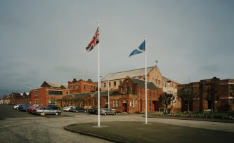 Motherwell, Craigneuk Street, Anderson Boyes
General view from south west of Anderson Boyes Flemington Electrical Works, originally opened in 1899, closed 6 March 1998