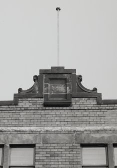 Motherwell, Craigneuk Street, Anderson Boyes
Detail of ornamental coping on top of The Tower, forming north part of the original 1899 office building