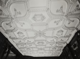 Interior.
View of ceiling in ground floor drawing room.