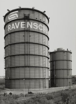 View of gas holders from SW.