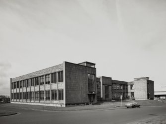 General view of headquarters building from SE.