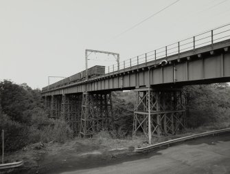 General view of steel trestle viaduct from SW.
