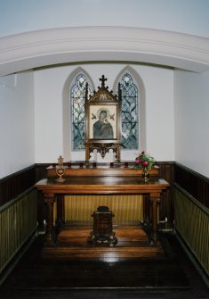 Interior. View of niche with altar in SW wall