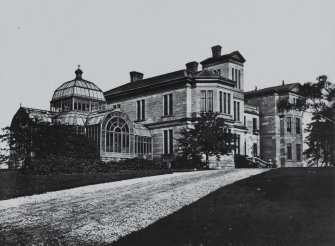 Copy of historic photograph showing general view.