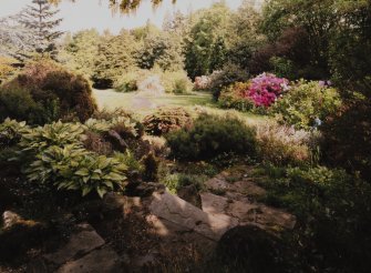 View of Garden to East showing pathway and planting