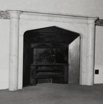 Detail of bedroom fireplace