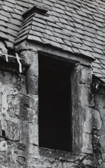 Detail of dormer window in N range.