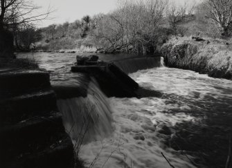 View of weir, and dam from E.