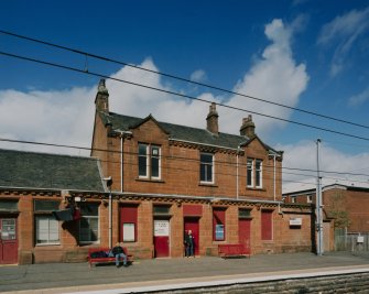 View of station house from S