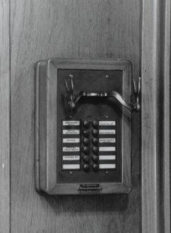 Interior. 1st floor. Gymnasium. Original telephone. Detail