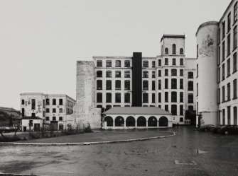View of mill no.4 and boiler house from SW.