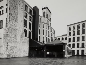 View of mill no. 4, boiler house and engine house from NW.