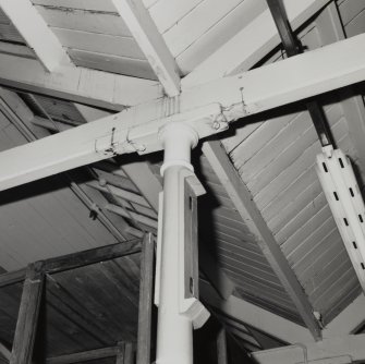 Interior.
Detail of cast iron column and roof truss.