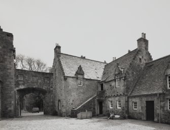 View from N of courtyard.