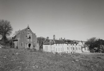 View of house and chapel from South East