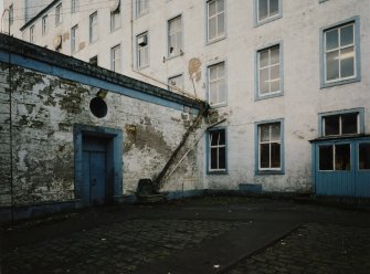 View of courtyard from NE