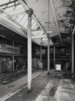 Interior, view of upper floor of courtyard building.