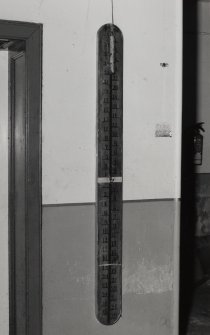 Interior, detail of depth gauge