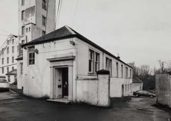 View of office buildings from S.