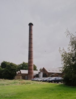 View of chimney and laundry from NW.