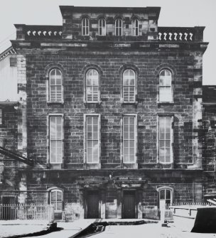 View from E of engine house for No. 4 and No. 5 mills.