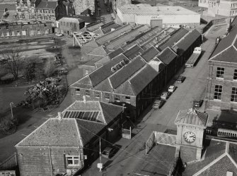 Elevated view from No.1 spinning mill to S of turning shop and fire station.