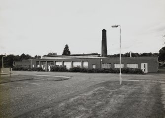 View of boiler house from S.
