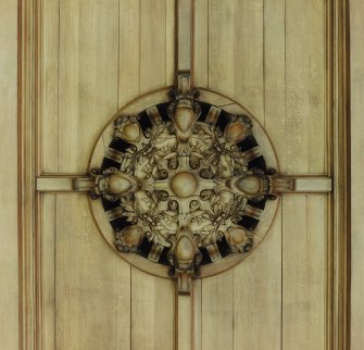 Interior.
Detail of ceiling piece ventilater in Council Chamber